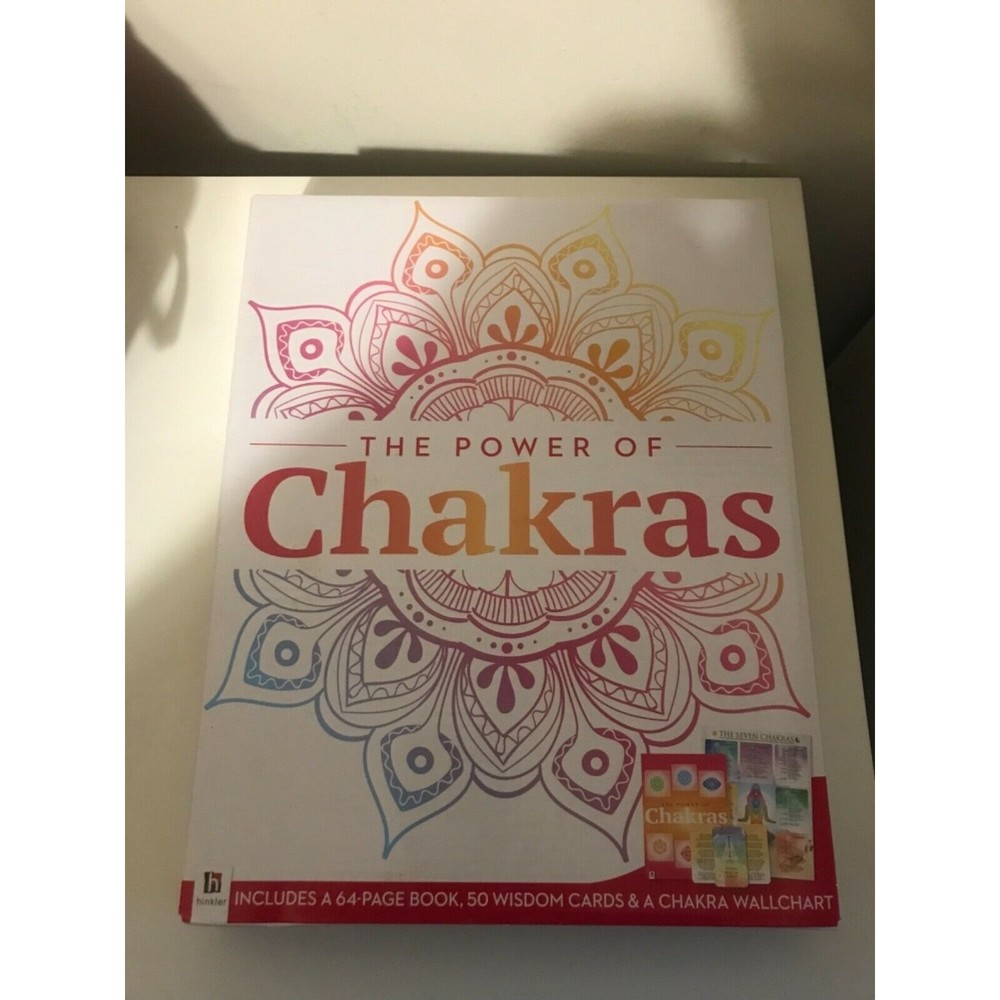 Chakras. The Power of Chakras. Set With Book & 50 Wisdom Cards and Wallchart New